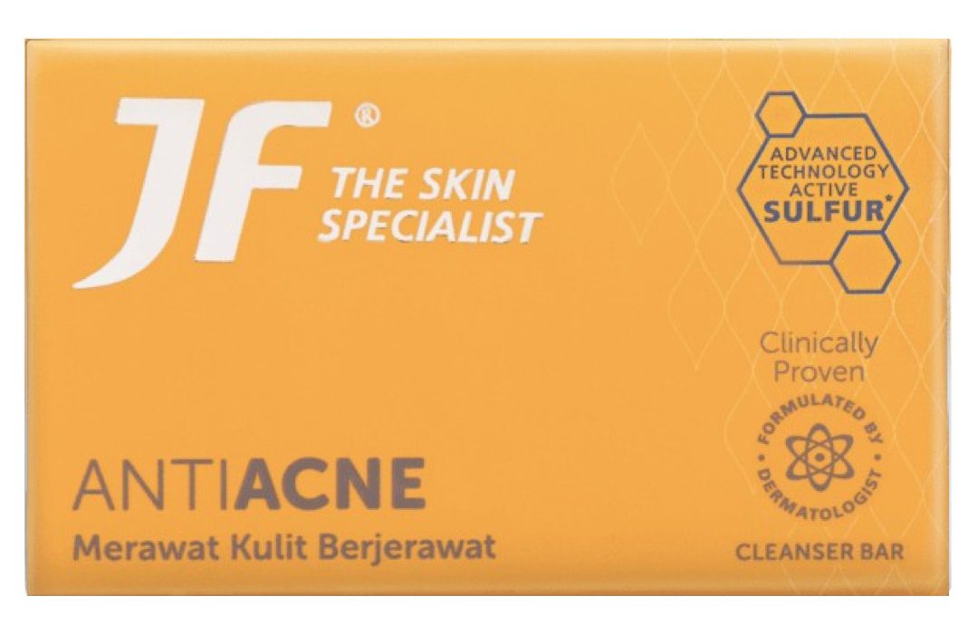 Sabun JF Sulfur untuk jerawat badan dengan kandungan sulfur