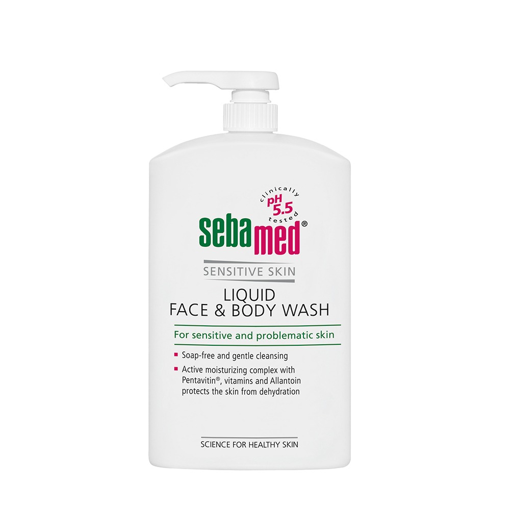 Sebamed Liquid Face & Body Wash untuk jerawat di badan